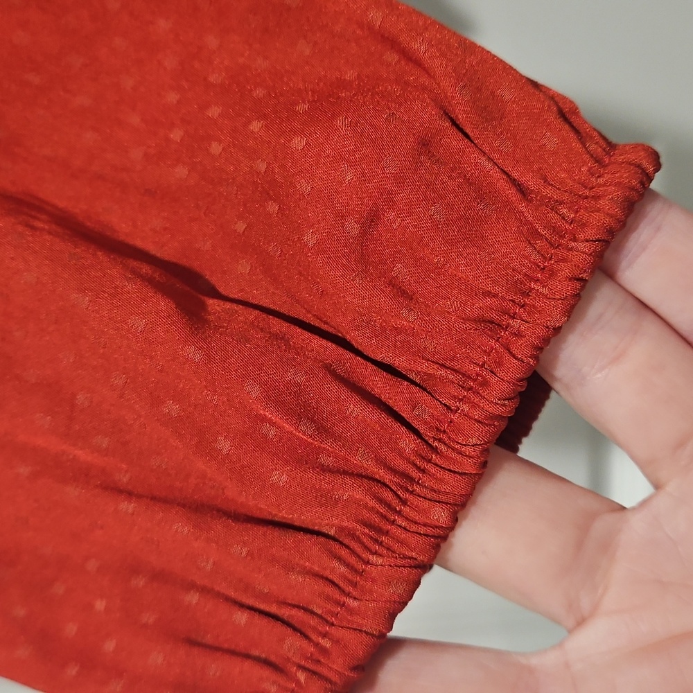 Red Knot Front Blouse - Picture 4 of 8